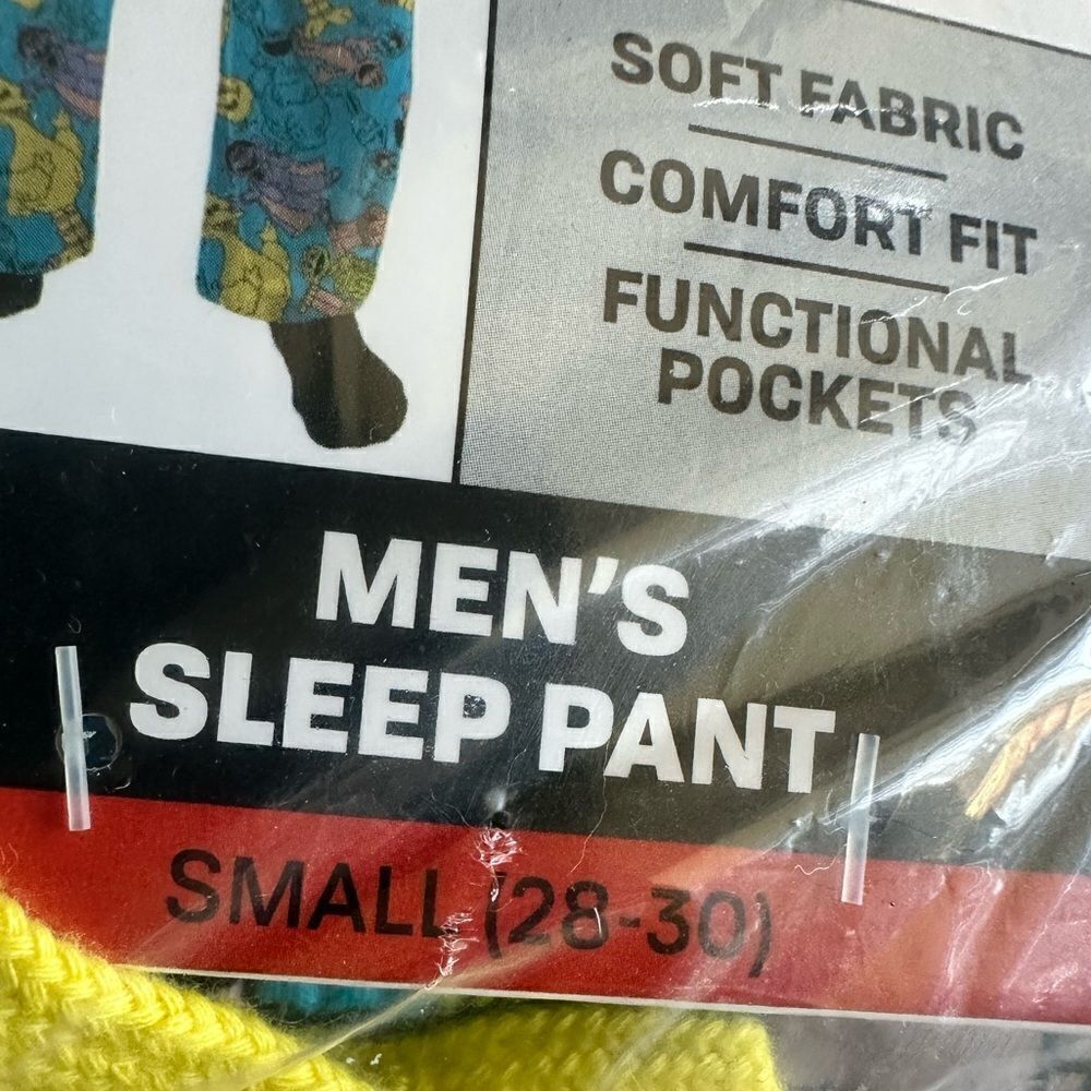NWT Sesame Street Men’s Sleep Lounge Pants Drawstring- Size Small - Picture 4 of 5